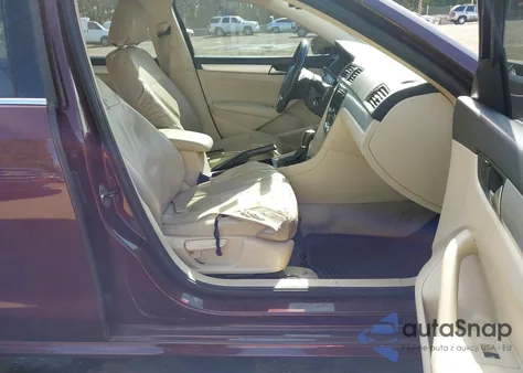 2012 Volkswagen Passat 2.5L Se из США, поврежденный, VIN 1VWBP7A32CC091388